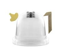 Hattba Piccola campana da giardino a cupola per piante, riutilizzabile, spessa, per proteggere le piante da giardino, campane trasparenti