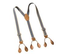 Hattba Retro Bottoni Elastici Bretelle Moda Unisex Bretelle Uomo Largo Per Gli Appassionati di Moda Unisex