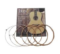 Hattba Set di corde per chitarra folk, 6 pezzi, in acciaio, per esercitazioni, ricambio accessorio per chitarra folk acustica