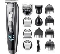 Hatteker Regolabarba Tagliacapelli Uomo Professionale Barba e Capelli e Corpo Bodygroom Regolatore per Capelli impermeabile 5 in 1