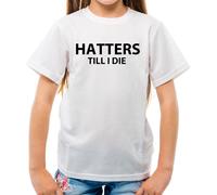 Hatters fino A I Die - T-Shirt - Luton Kenilworth Ventola Player FC Calcio