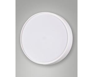 HATTON PLAFONIERA BIANCA 2 LUCI E27 D.30CM POLICARBONATO