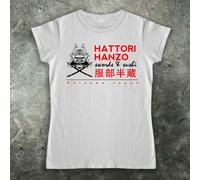 Hattori Hanzo Spade & Sushi T-Shirt Kill Bill Film 90s 80s Kung Fu