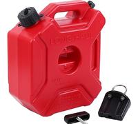 HaTur 5 Litre Serbatoio Carburante Portatile Tanica per benzina Tanica per carburante con Supporto per moto ATV UTV