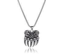 HATUROPO Collana Ciondolo Collane con Ciondolo Mappa della Palestina di Colore Argento per Le Donne degli Uomini Regali palestinesi Gioielli Etnici Mappa Regalo di Compleanno