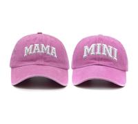 Hatwell Mama and Mini Cappelli, Mommy and Me Hat, Madre Figlia, Regalo coordinato mamma e bambino, set di cappellini da baseball genitore-figlio, rosa, Taglia unica