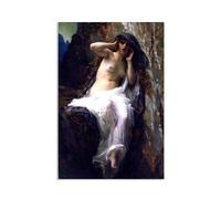 Hau3sh3a Alexander Cabanel Quadro Riproduzione su tela Telaio L'eco della ninfa Stampa Artistica da Parete su tela Dipinto Decorazione Soggiorno Moderno70x50cm(28x20in) Senza cornice
