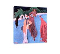 Hau3sh3a Lionel Feininger Stampe su tela Gesuiti I Riproduzione Quadri Famosi Camera da Letto Quadri Moderni Astratti Soggiorno su tela60x50cm(24x20in) Cornice interna