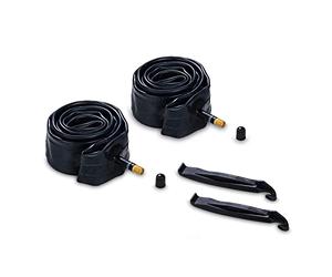 hauck 2 Camere d'Aria da 20" e Leve Cacciagomme - Compatibile con Carrelli per Bicicletta Bambini Dryk Duo e Dryk Duo Plus - Kit Riparazione Gomme per Rimorchio Bici - Nero