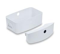 hauck Set di Organizer per Seggioloni Alpha+, Beta+, Arketa - Contenitore con Coperchio (Fino a 3kg) da Appendere e Cestino Grande (Fino a 5kg) - Pratico e Semplice da Pulire - Bianco