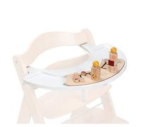 hauck Alpha Play Sorting Set, Giraffa / Bianco - Vassoio da Gioco con Attività di Classificazione Compatibile con Seggiolone Pappa Alpha+ e Beta+ - Gioco Sensoriale in Legno - Certificato FSC e GRS
