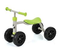 hauck Bici Senza Pedali 1st Ride - Da 1 Fino a 3 Anni - Balance Bike con 4 Ruote da 15 cm Diamentro - Quadriciclo Ergonomico, Antiribaltamento - Verde