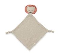 hauck Cuddle N Play, Leone - Doudou Neonato in Mussola di Cotone - Peluche per la Nanna 25x25 cm - Morbido e Traspirante - Pupazzo Lavabile in Lavatrice a 60°