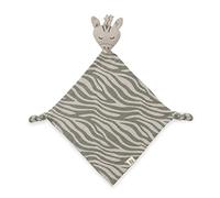 hauck Cuddle N Play, Zebra - Doudou Neonato in Mussola di Cotone - Peluche per la Nanna 25x25 cm - Morbido e Traspirante - Pupazzo Lavabile in Lavatrice a 60°