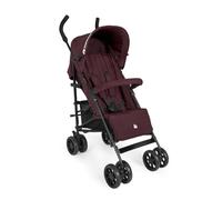 hauck Fold N Care, Blackberry - Passeggino a Ombrello per Bambini da 6 Mesi fino a 22 kg, Pieghevole e Leggero (7,6 kg), Schienale Reclinabile, Cappottina UPF 50+, Cesto XL, Ruote EVA Piroettanti