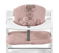 hauck Highchair Pad Select, Disney Minie Mouse Rosa Mussola - Cuscino per Bambini 6-36 Mesi - Accessorio Compatibile con Seggiolone Pappa Alph Bet e Arketa - Antiscivolo e Imbottitura Soffice