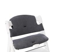 hauck Highchair Pad Select, Grigio Scuro Jersey - Cuscino per Bambini 6 - 36 Mesi - Accessorio Compatibile con Seggiolone Pappa Alph Bet e Arketa - Antiscivolo e Imbottitura Soffice