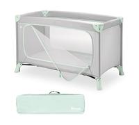 hauck Lettino da Viaggio con Apertura XL, Dream N Play PLUS Dusty Mint | Chiusura compatta con borsa da trasporto, dalla nascita a 15 kg/3 anni, culla da campeggio 2in1 e box (senza materassino)
