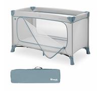 hauck Lettino Da Viaggio Dream N Play Plus - Culla Neonato Fino a 15 kg - Letto Pieghevole 120x60, Borsa Inclusa, Ampia Apertura - Box Bambini Compatto e Pieghevole - Dusty Blue