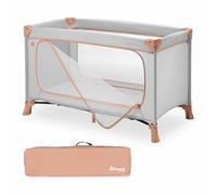 hauck Lettino Da Viaggio Dream N Play Plus - Culla Neonato Fino a 15 kg - Letto Pieghevole 120x60, Borsa Inclusa, Ampia Apertura - Box Bambini Compatto e Pieghevole - Dusty Cork