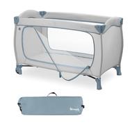 hauck Lettino da Viaggio, Ruote, Apertura XL, Sleep N Play GO PLUS Blue