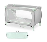 hauck Lettino Da Viaggio Sleep N Play Go Plus - Culla Neonato Fino a 15kg - Letto Pieghevole 120x60, Borsa Inclusa, Ampia Apertura - Box Bambini Compatto, con Ruote Integrate - Dusty Mint