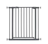 hauck Cancelletto di Sicurezza per Bambini Open N Stop 2 - Cancelletto per Bambini per aperture da 75-80 cm, Apertura con Una Sola Mano Su Entrambi i Lati, Chiusura Manuale - Metallo, Grigio Scuro