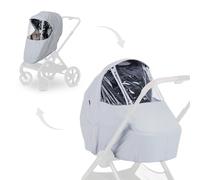 hauck Parapioggia Per Passeggino/Navicella 2in1 - Telo Pioggia Passeggino Facile da Fissare con Pratica Finestrina - Copertura Pioggia Passeggino Universale In PEVA, Impermeabile, Compatto - Grigio