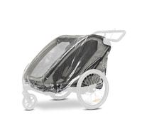 hauck Parapioggia per Rimorchio Bici Bambini Bike N Walk Duo 67 x 64 x 100 cm - Copertura Antipioggia con Bordo Catarifrangente e Aperture di Ventilazione, Facile da Montare - Trasparente