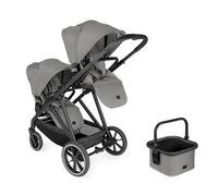 hauck Passeggino Gemellare 2 Bambini, Grow N Care Twin Set Dark Grey