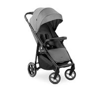 hauck Passeggino Leggero Shop N Care - Passeggino Compatto fino a 22Kg, Reclinabile - Passeggino da Viaggio con Portabicchieri e Vassoio - Cappotta Parasole (UPF 50+) e Cesto XL (Fino a 3kg) - Grigio