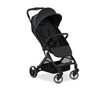 hauck Passeggino Swift X - Passeggino Leggero fino a 18kg - Ideale per la Città o in Vacanza - Passeggino Compatto, Pieghevole e Reclinabile - Grande Cesto e Cappotta Intercambiabile in Opzione, Nero