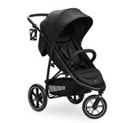 hauck Passeggino 3 Ruote Rapid 3 Air - Passeggino Leggero 22Kg Portata - Passeggino Pieghevole, Reclinabile Dalla Nascita, Manico Regolabile - Protezione UV50+, Ruote Ad Aria e Cesto Fino a 3kg - Nero