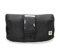 hauck Scaldamani Passeggino con Tasca Porta-Cellulare Touch, Nero - Guanti Idrorepellenti e Antivento con Interno in Pile con Bottoni a Pressione per Fissaggio Rapido, Lavabili a 40 °C