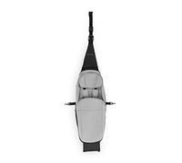hauck Seggiolino Rimorchio Bici Baby Lounger - Seggiolino Morbido Neonato Adatto da 1-10 Mesi - Riduttore Rimorchio Bicicletta con Coprigambe, Cuscino e Cintura a 5 Punti - Facile da Fissare - Grigio
