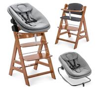 hauck Seggiolone Alph Newborn Set con Seduta 3 in 1, Noce