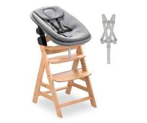 hauck Seggiolone con Riduttore Neonato, Alpha Newborn Set PRO Nature Grey