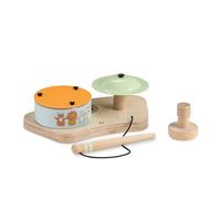 hauck Set Batteria Bambini per Vassoio Play Tray Alph Bet e Arketa - Gioco in Legno per Bambini da 10 Mesi, Allena la Coordinazione Occhio-Mano, Capacità Motorie e Ritmo Musicale - Animali hauck