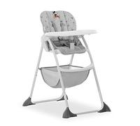 hauck Sit N Fold, seggiolone pieghevole Disney Mickey Mouse grigio con vassoio e cestino da 6 mesi fino a 15 kg, leggero, schienale regolabile e vassoio