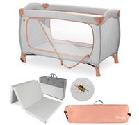 hauck Sleep N Play Go Plus Set Lettino da Viaggio con Materasso, Dusty Cork