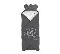 hauck Coperta per neonati Snuggle N Dream - universale in cotone per culla, seggiolino, passeggino e sedia a rotelle - Scomparto XL per cinture a 3 o 5 punti - lavabile a 40°C - Topolino antracite