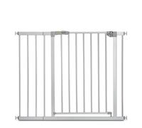 hauck Stop N Safe 2, Grigio - Cancelletto di Sicurezza Bambini e Cani per Apertura 96 - 101 cm - Barriera Porta e Scala con Chiusura Manuale, Montaggio a Pressione, Senza Fori - Solo da Interno Casa