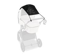 hauck Tendina Parasole con Protezione UV 50+, Poliestere 100% Riciclato - Antipioggia Passeggino e Navicella Regolabile e Pieghevole - Nero, Topolino