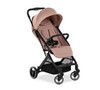 hauck Travel N Care Plus, Nocciola - Passeggino da Viaggio Leggero dalla Nascita fino a 22 kg - Tessuti Stretch e Cuscino - Reclinabile, Compatto e Richiudibile - Cappottina UPF 50+ Finestre in Rete