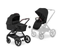 hauck Walk N Care - Passeggino e carrozzina 2 in 1, colore: nero, seggiolino reversibile, compatto e pieghevole, con parapioggia, colore: Nero