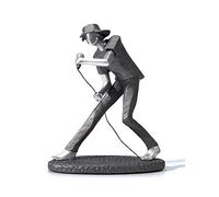 HAUCOZE Musicale Statuetta Soprammobili Musicista Scultura Figurina Pianoforte Regali Moderna Decorazione Arte Casa Ornamento Statua Resina 22cm