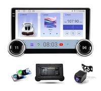 Haudio Autoradio 10.1 Pollici 2 DIN con Wireless Apple CarPlay & Android Auto, Telecamera Di retromarcia HD, Mirroring dello Schermo, Bluetooth, WiFi, Assistente Vocale, Radio AM/FM/RDS 2G+64GB