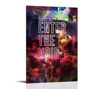 HAUEBDANSEY 1 poster decorativo da parete con scritta "Enter The Void", stampa artistica da parete in stile vintage, per soggiorno e camera da letto, 40 x 60 cm, con cornice