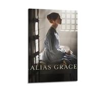 HAUEBDANSEY Alias Grace - Poster estetico vintage, decorazione artistica da parete su tela, decorazione artistica da parete per soggiorno e camera da letto, 20 x 30 cm, con cornice