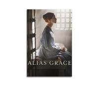 HAUEBDANSEY Alias Grace - Poster estetico vintage, decorazione artistica da parete su tela, decorazione artistica da parete per soggiorno e camera da letto, 60 x 90 cm, senza cornice